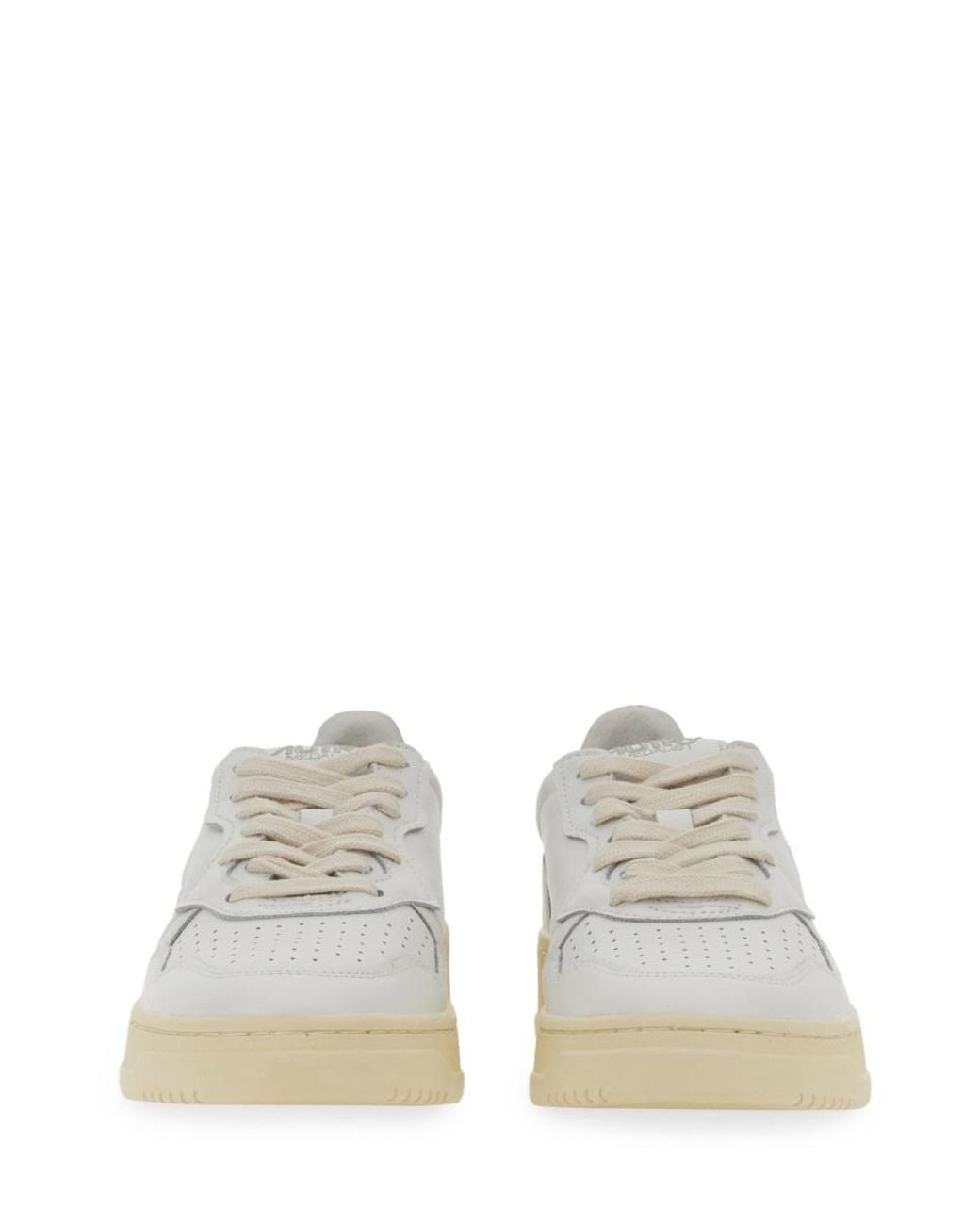 Autry White Autry Medalist Low Sneaker