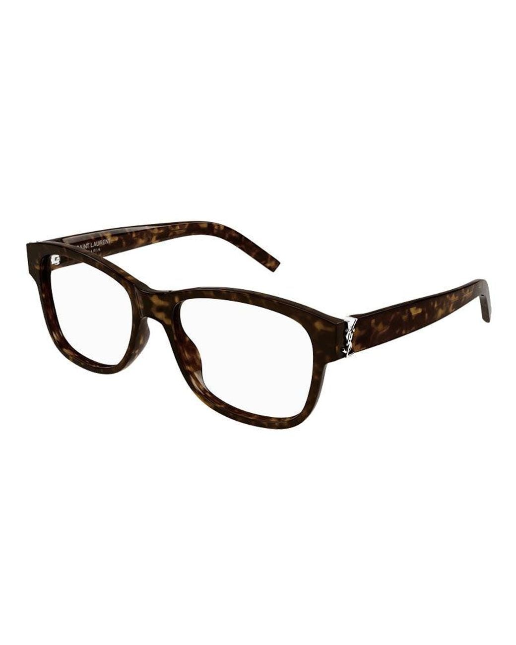 Saint Laurent Brown Frame And Lens Eyeglasses