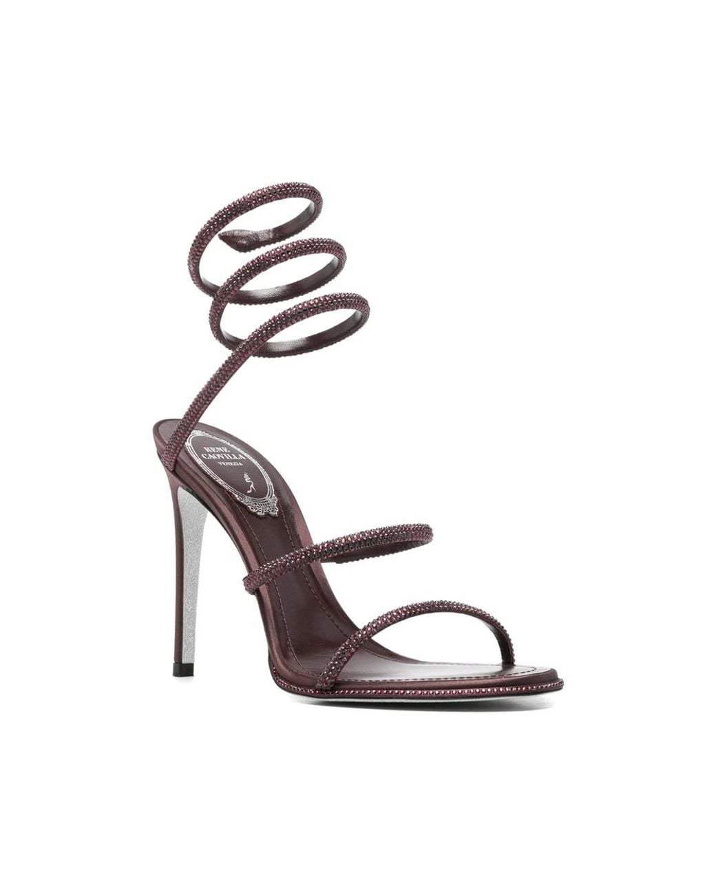 Rene Caovilla Multicolor Cleo Crystal-Embellished Sandals