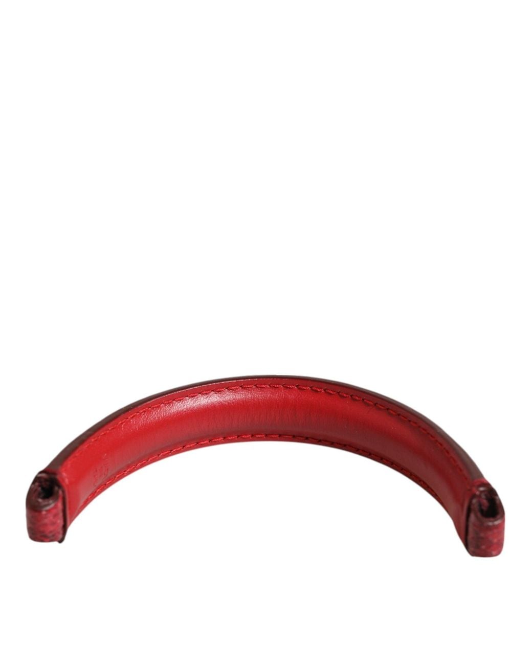 Dolce & Gabbana Red Small Ayers Leather Bag Handle Shoulder Strap Accessory
