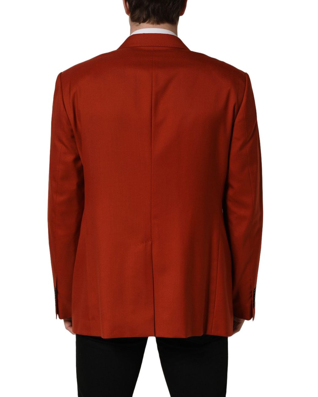 Dolce & Gabbana Red Cashmere Single Breasted Blazer Jacket Silk Clothing for men