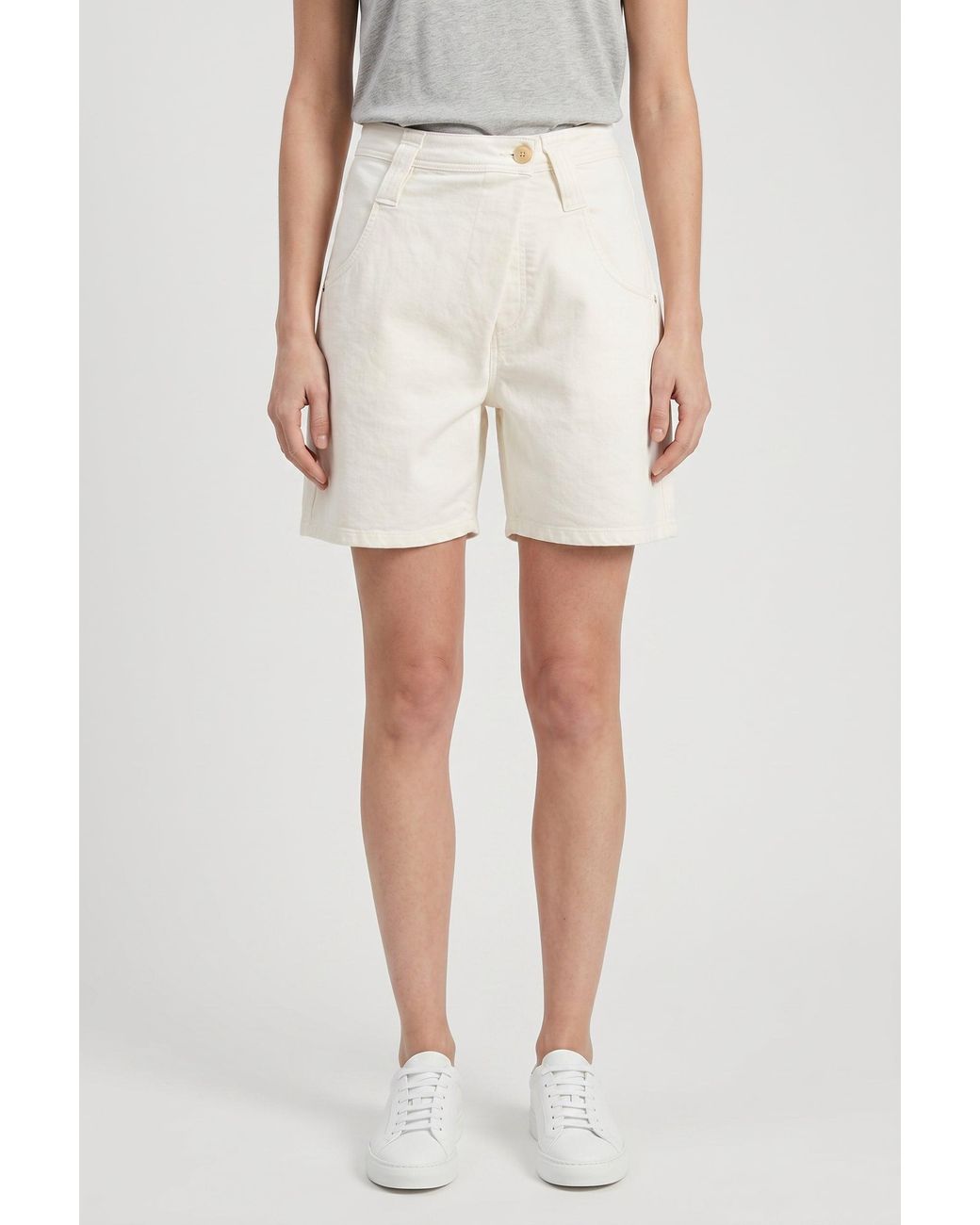 Brunello Cucinelli Natural Off Relaxed Shorts