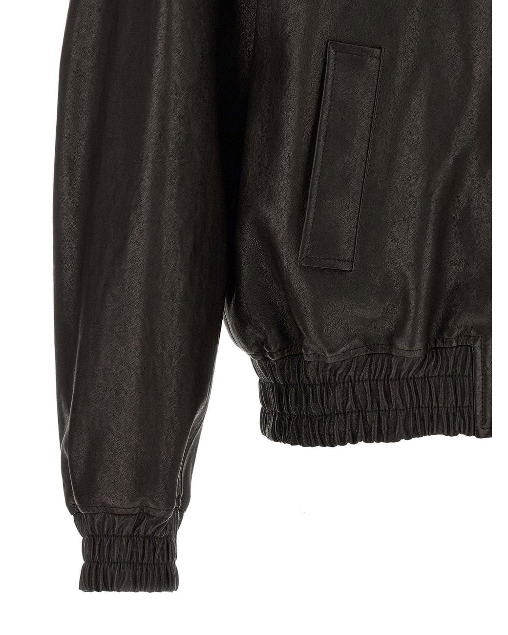 Valentino Garavani Gray Calf Leather Jacket