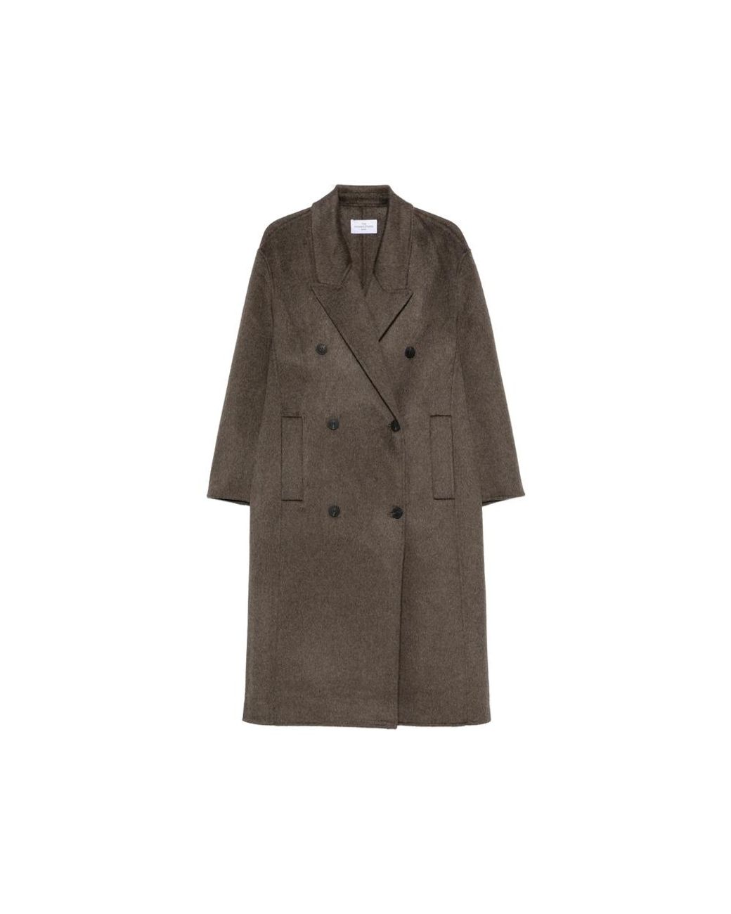 The Dynamis Studio Brown Double-Breasted Peak-Lapel Coat