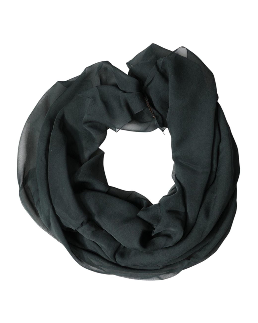 Dolce & Gabbana Green Dolce & Gabbana Silk Neck Wrap Scarf