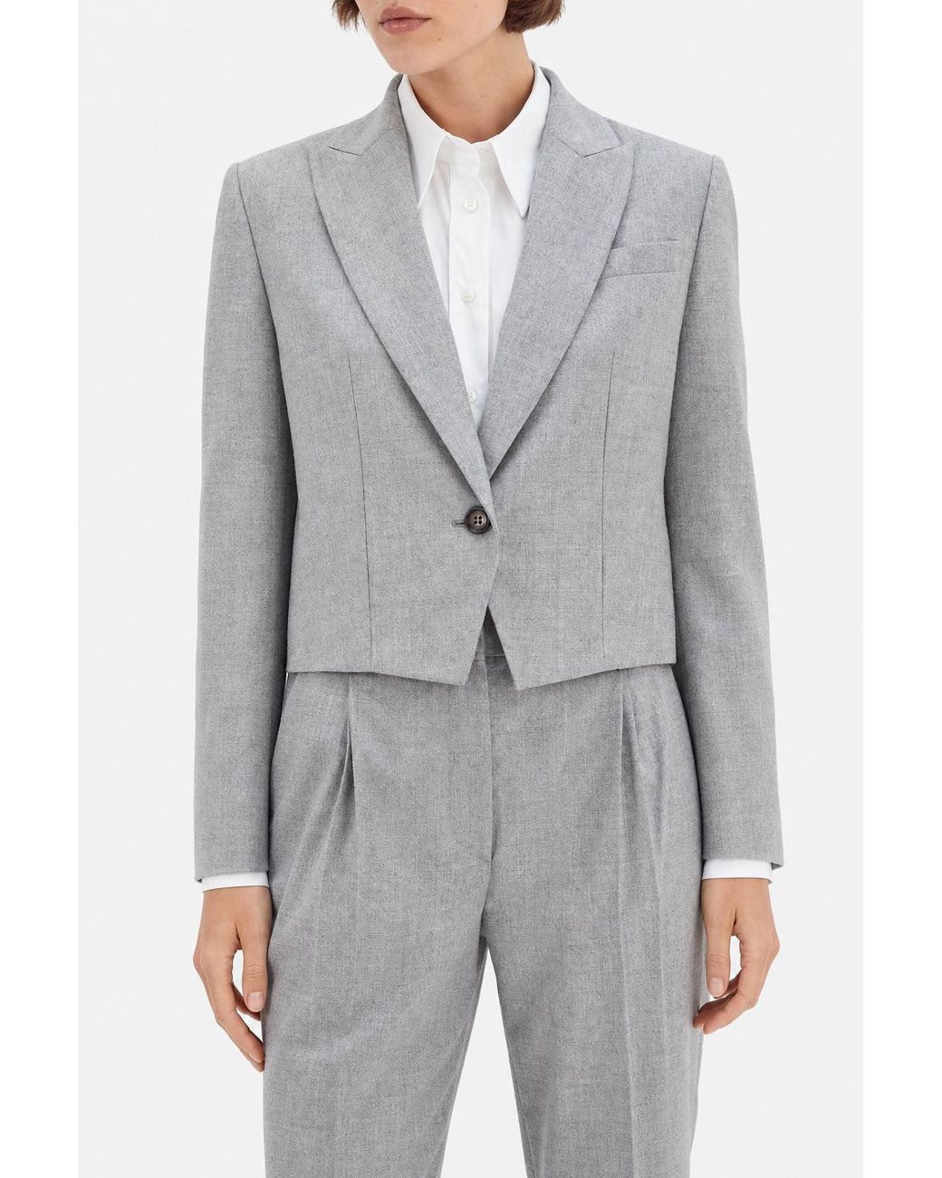 Brunello Cucinelli Gray Light Wool Jacket