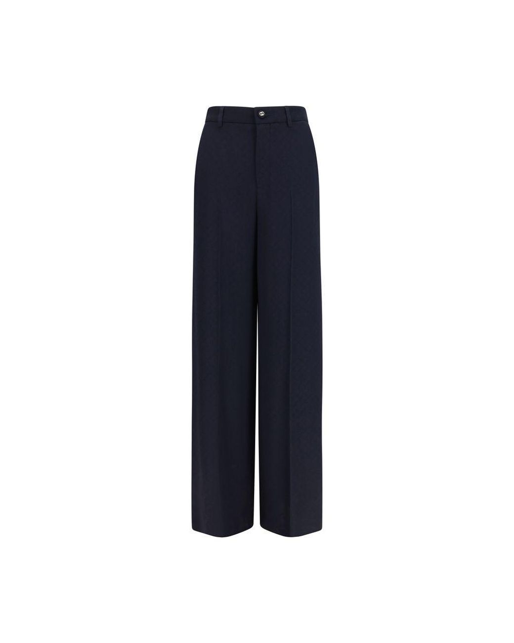Gucci Blue Viscose Casual Pants