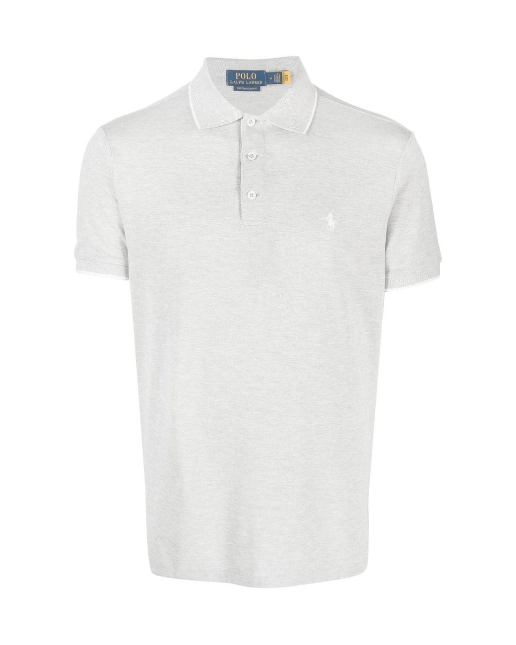 Polo Ralph Lauren White Classic Logo Polo Shirt for men
