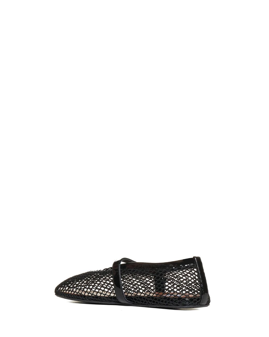 Alaïa Black Ballet Flats With Patent-Leather Trim