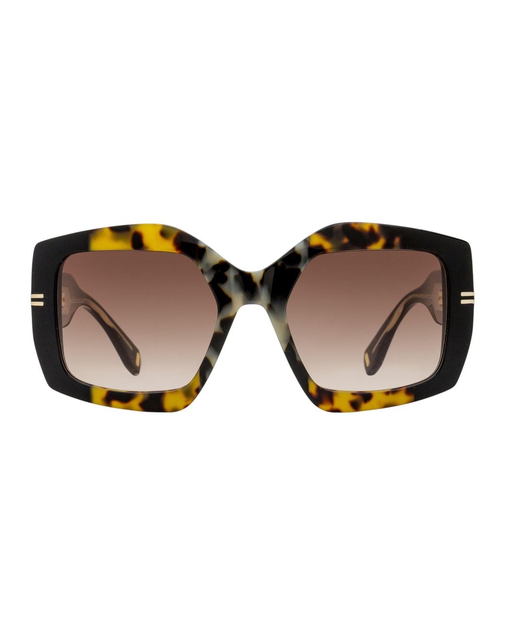 Marc Jacobs Black Geometric Sunglasses Mj 1109-S 086Ha Havana- 53Mm Plastic (Acetate)