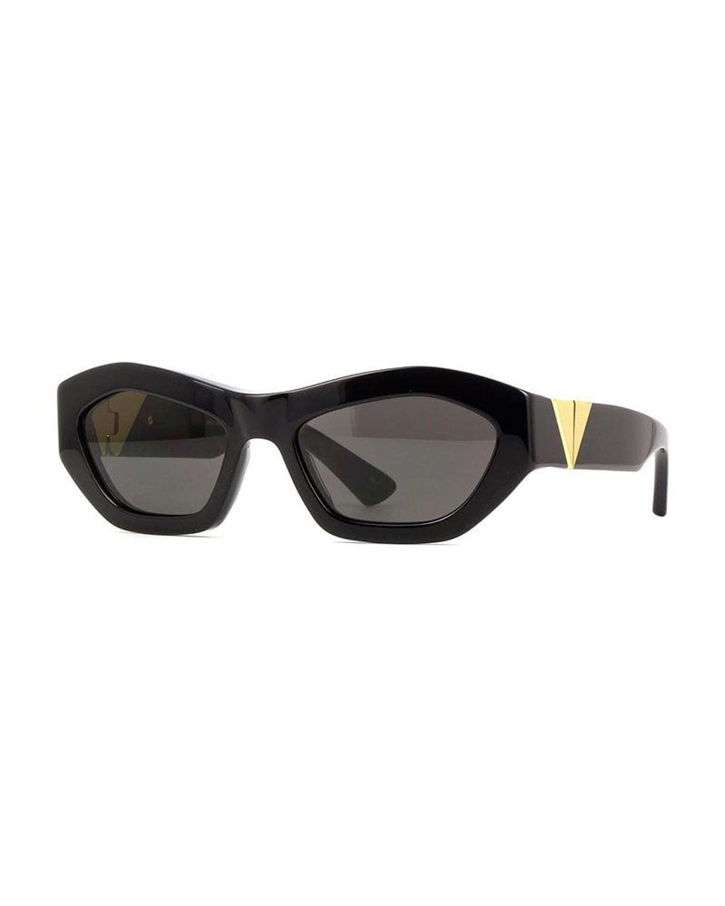 Bottega Veneta Black Sunglasses Geometric Full Rim, Frame And Lens Bv1221S001