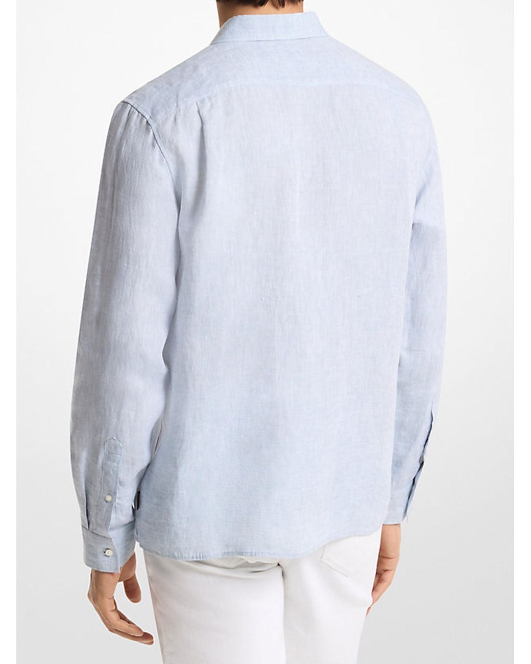 Michael Kors Blue Linen Classic Fit for men