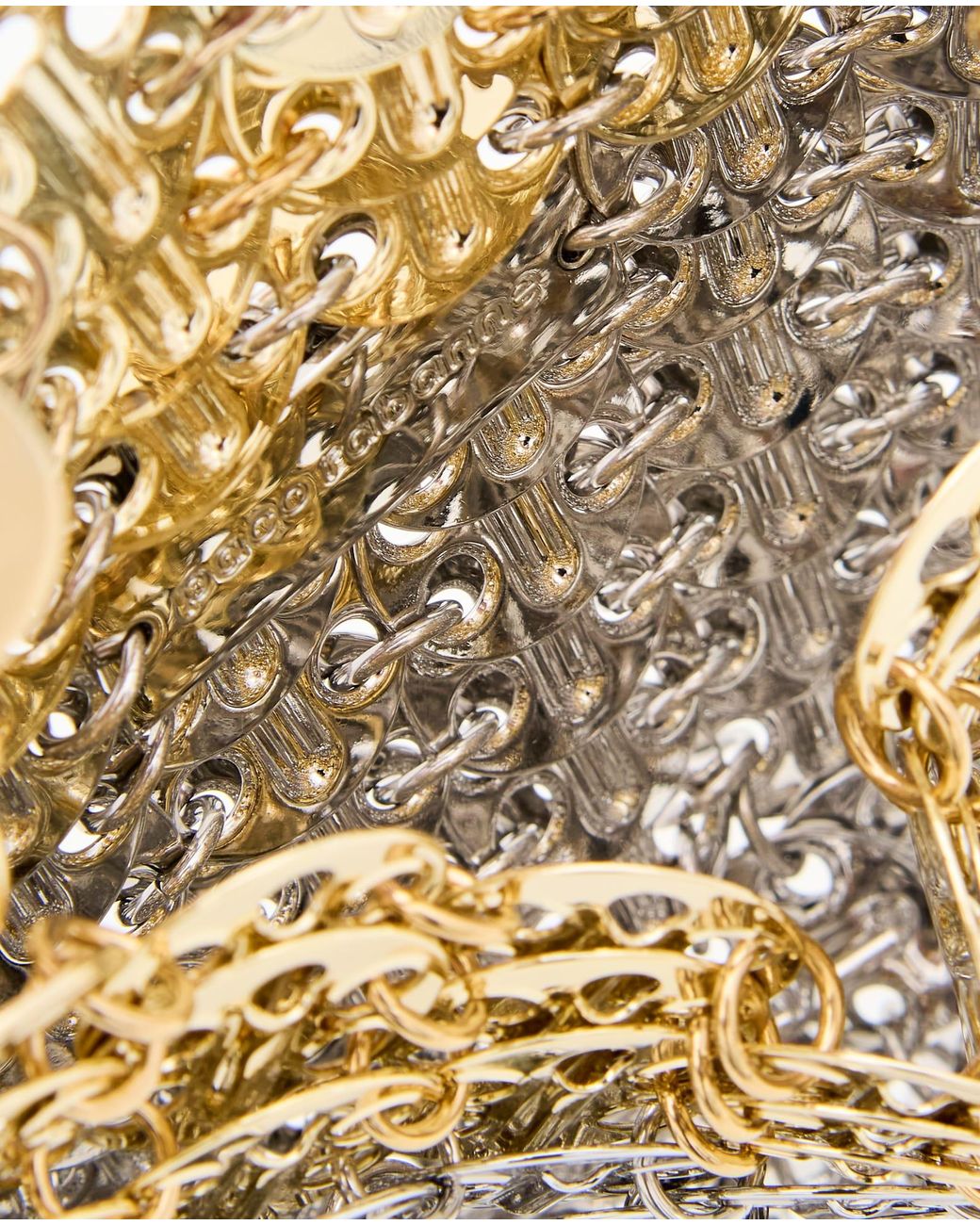 Rabanne White 1969 Nano Skyline Shoulder Bag