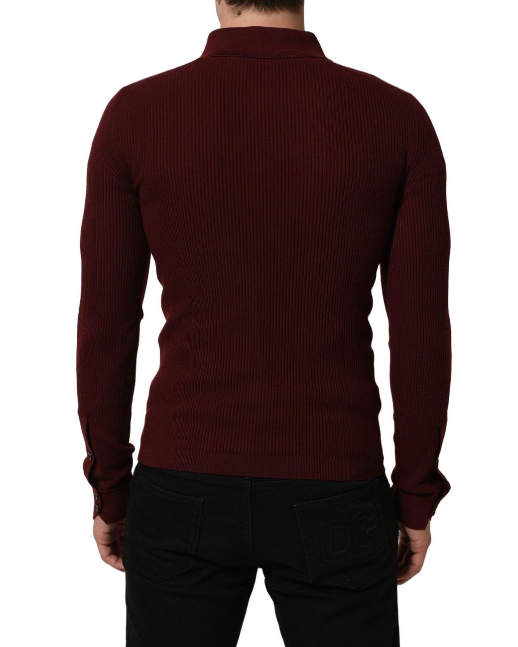 Dolce & Gabbana Purple Wool Button Down Cardigan Sweater Clothing for men