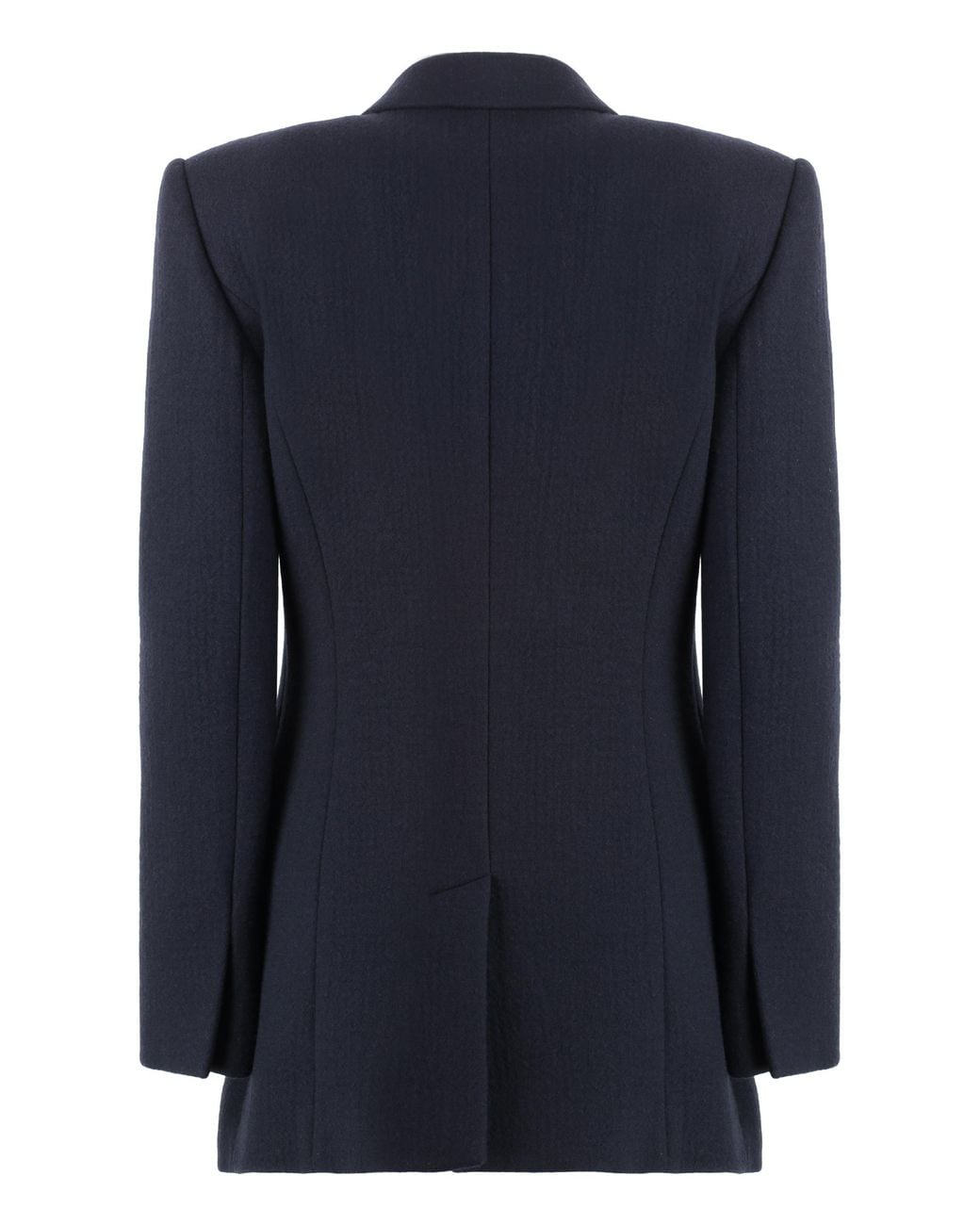 Chloé Blue Double-Breasted Virgin Wool Jacket