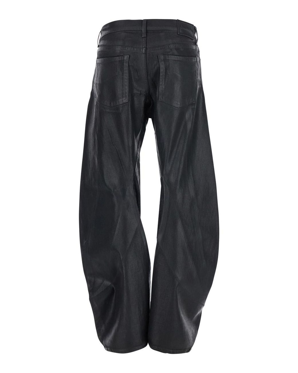Acne Blue Straight-Leg Jeans Denim Cotton