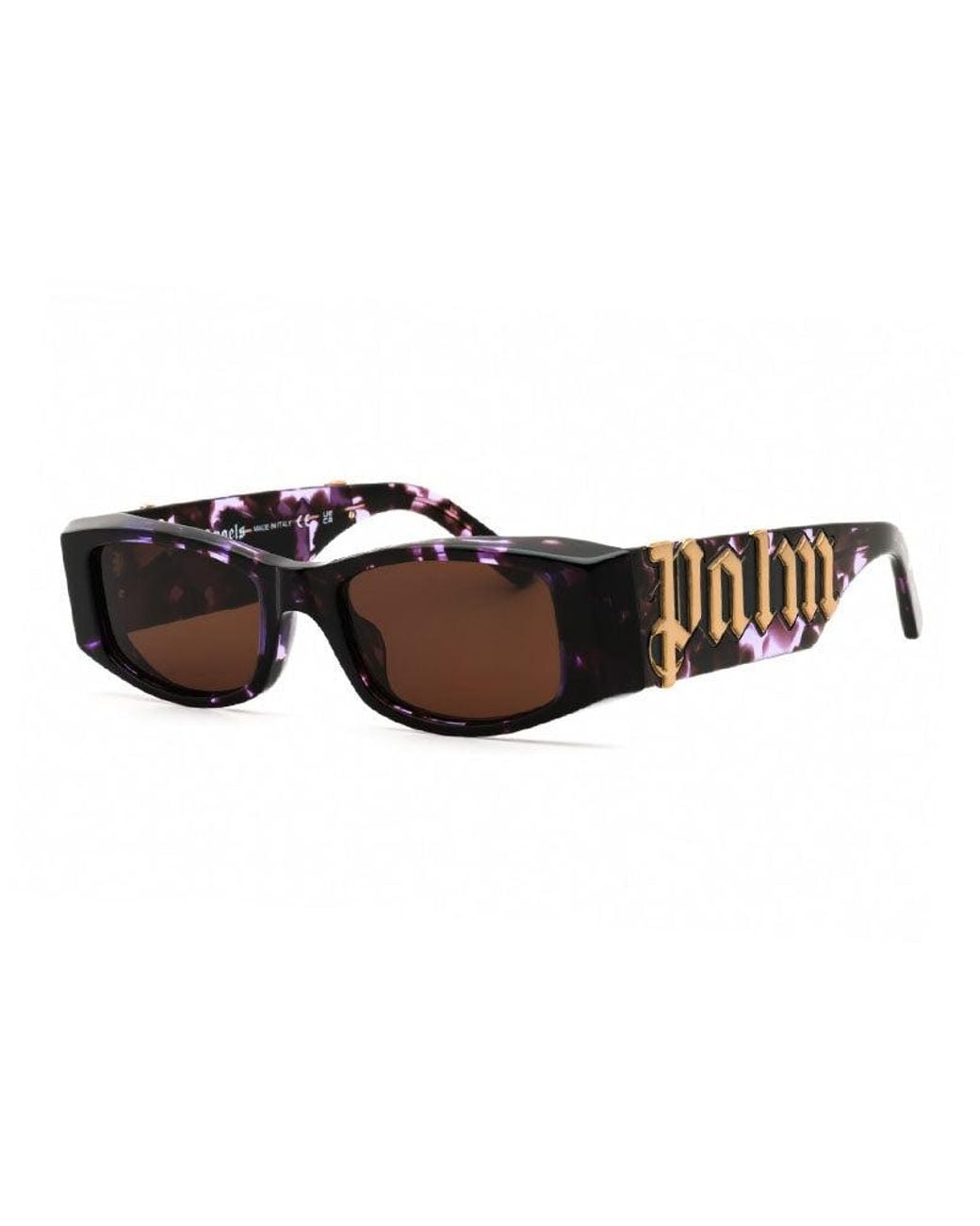 Palm Angels Brown Palm Angels Peri007Angel3464 Tortoiseshell Acetate Sunglasses