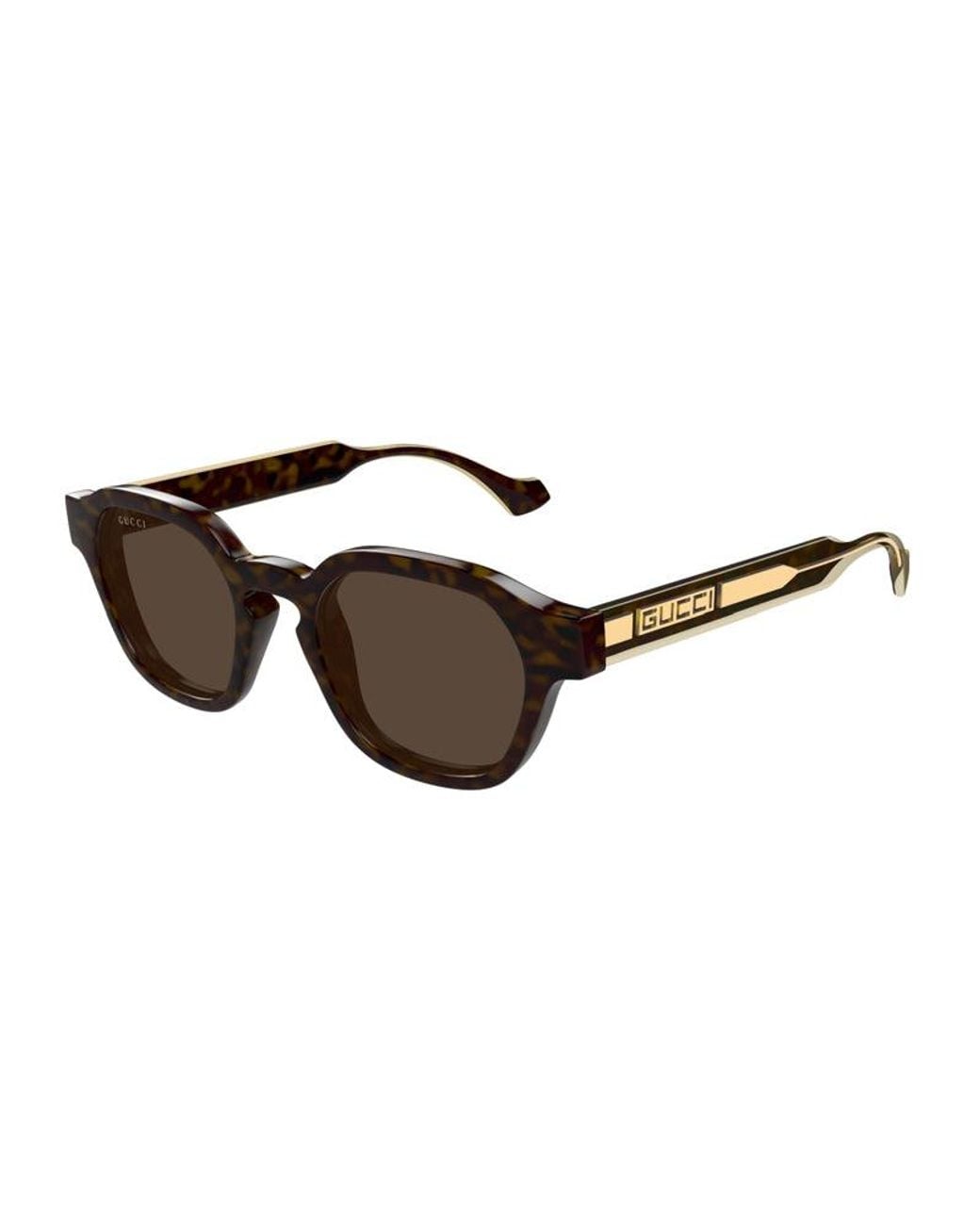 Gucci Brown Sunglasses Square Full Rim, Dark Havana Frame And Lens Gg1730S002 for men