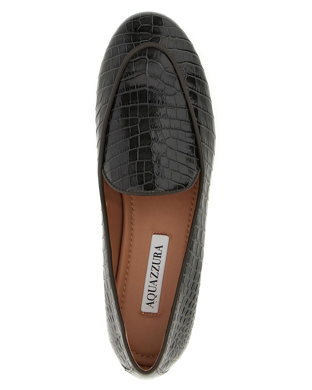 Aquazzura Gray 'Guanto' Loafers