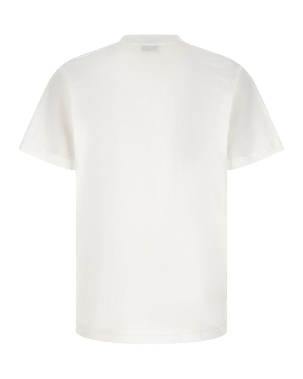 Moschino White Logo-Print Cotton T-Shirt for men