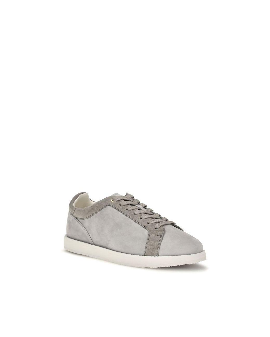 Brunello Cucinelli Gray Suede Leather Low Top Sneakers for men