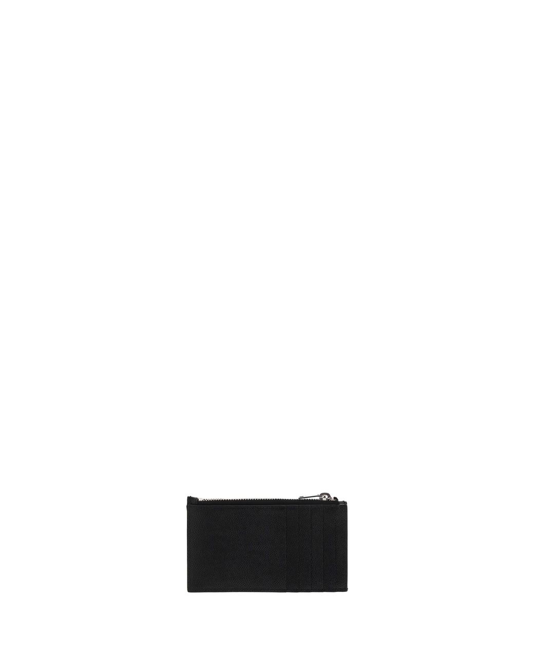 Saint Laurent White Leather Cardholder
