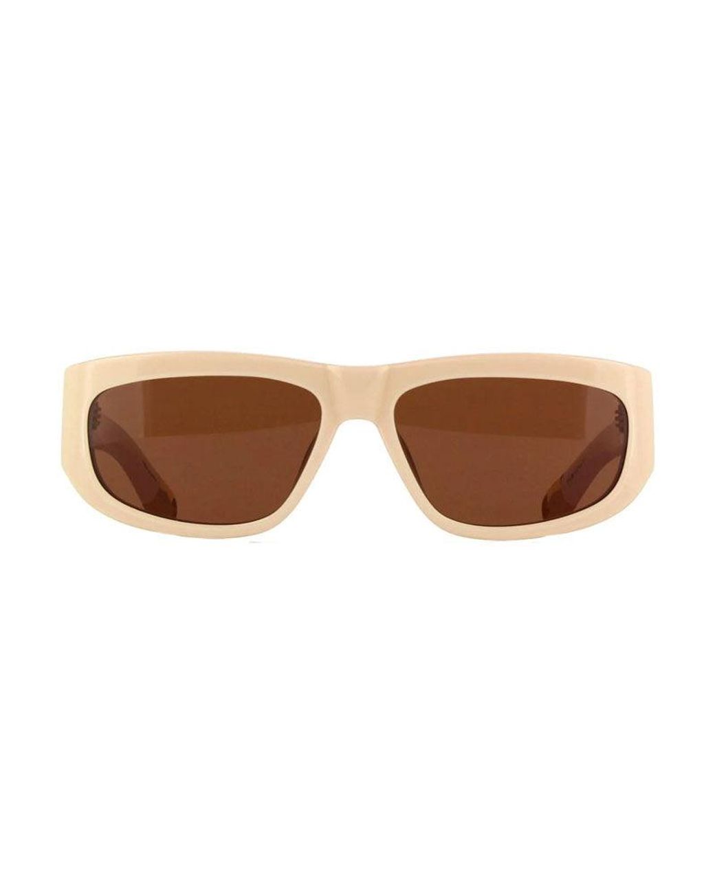 Jacquemus Brown Sunglasses Square Full Rim, Shiny Frame And Lens Jac/2C1 for men