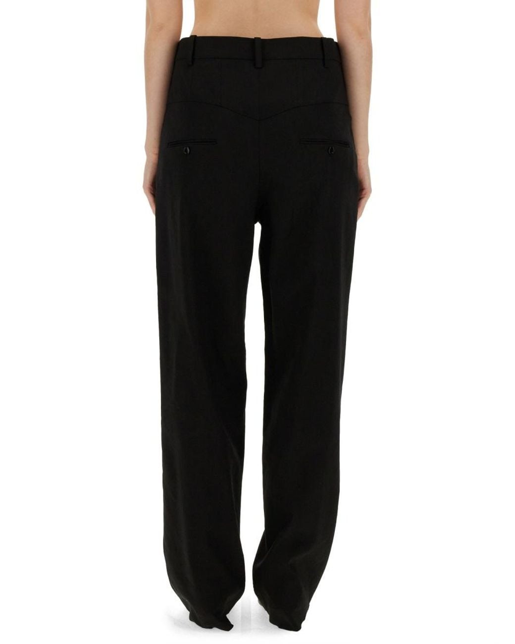 Isabel Marant Black Pants With Hemp And Viscose Blend Main Material: Trousers