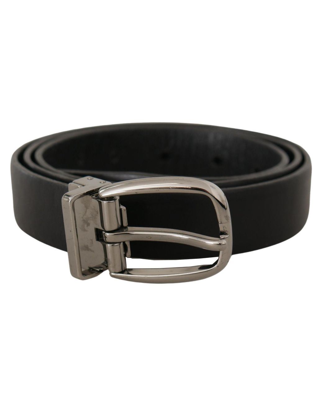 Dolce & Gabbana Black Leather Belt Classic Style for men