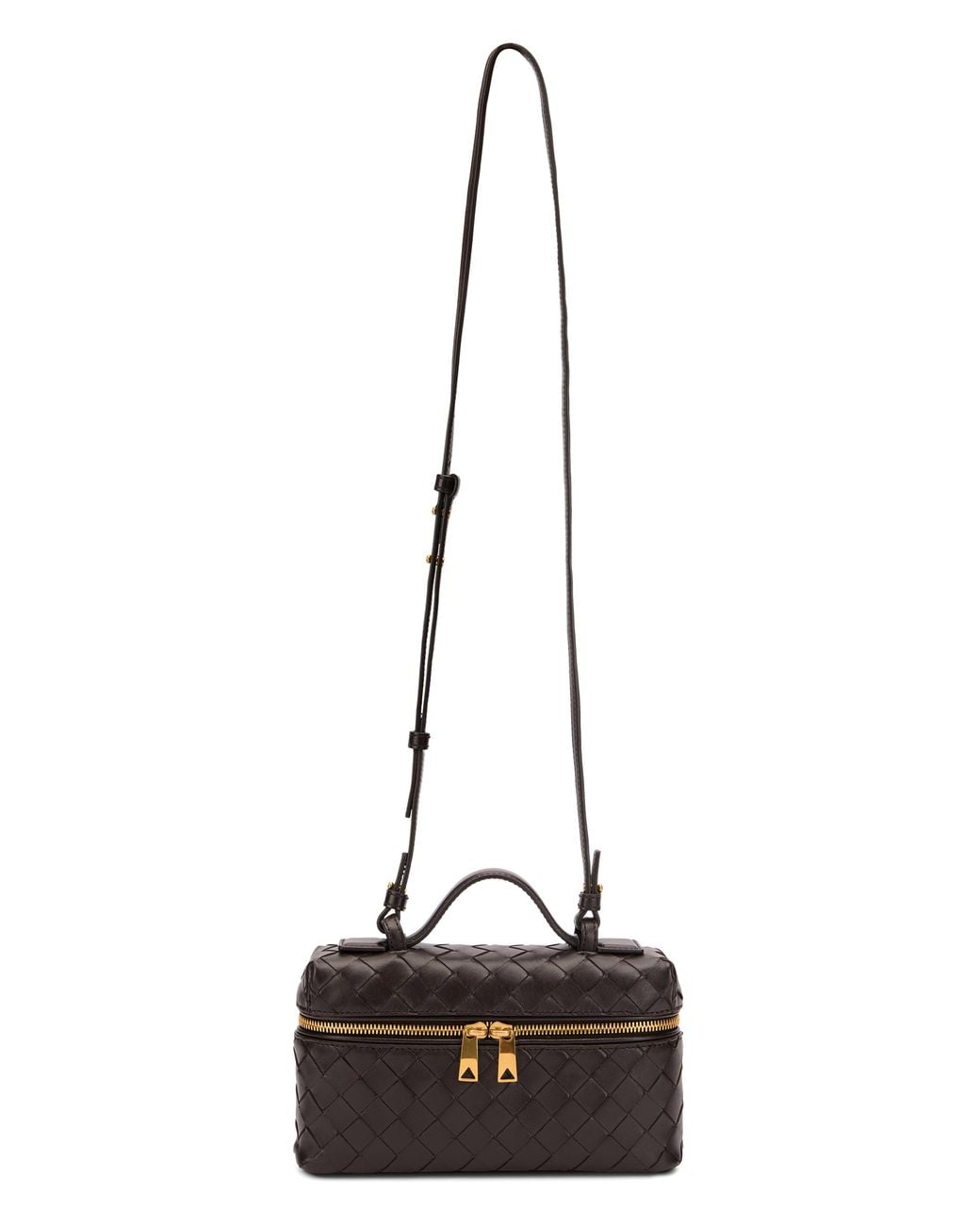 Bottega Veneta Multicolor Vanity Case Bang Woven Leather Calf Skin Bag