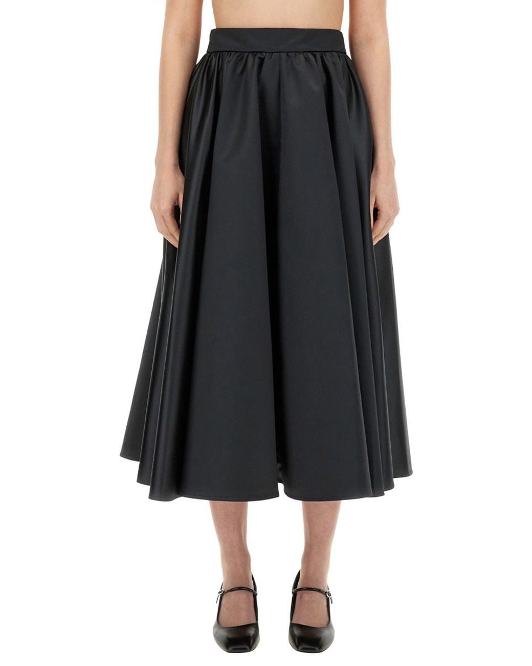 Patou Blue Maxi Skirt Polyester