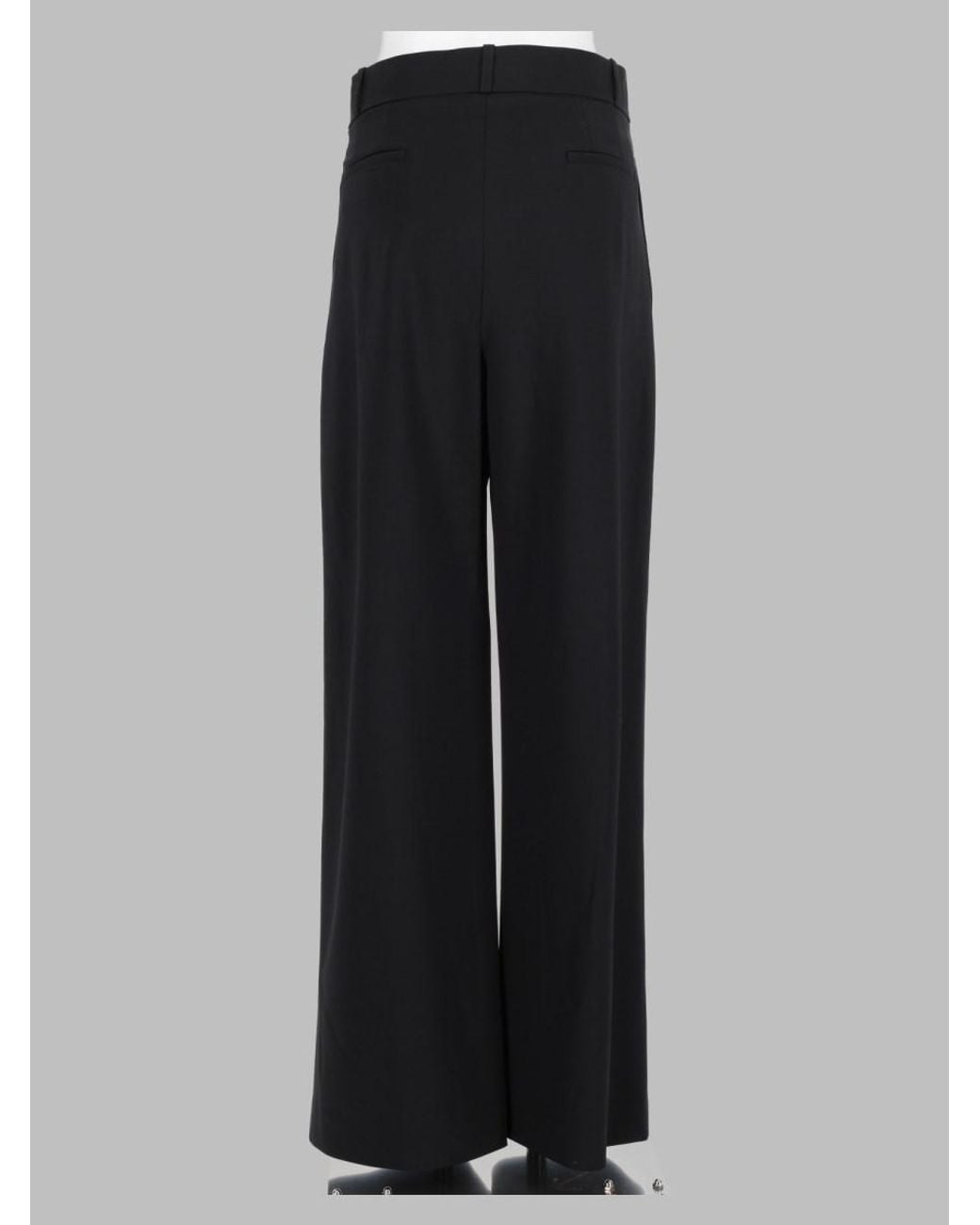 Loulou de Saison Black Nat Wool Trousers Virgin