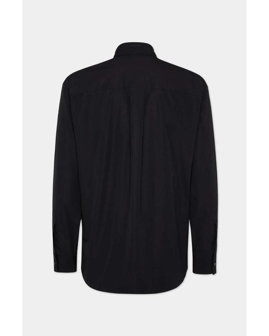 DSquared² Blue Dsquared2 Zip-Trimmed Shirt for men