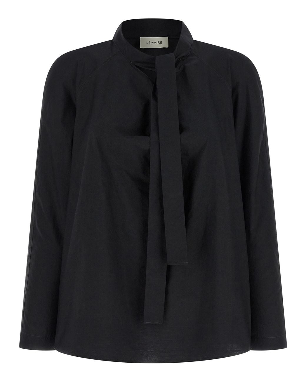 Lemaire Black Ascot Blouse