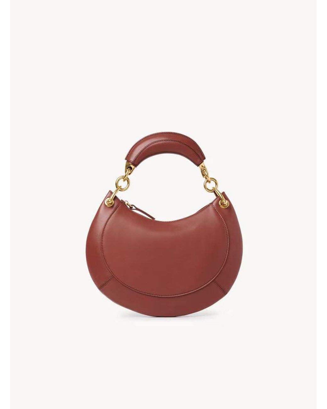 Chloé Pink Chloé H26 Shoulder Bag — Burgundy