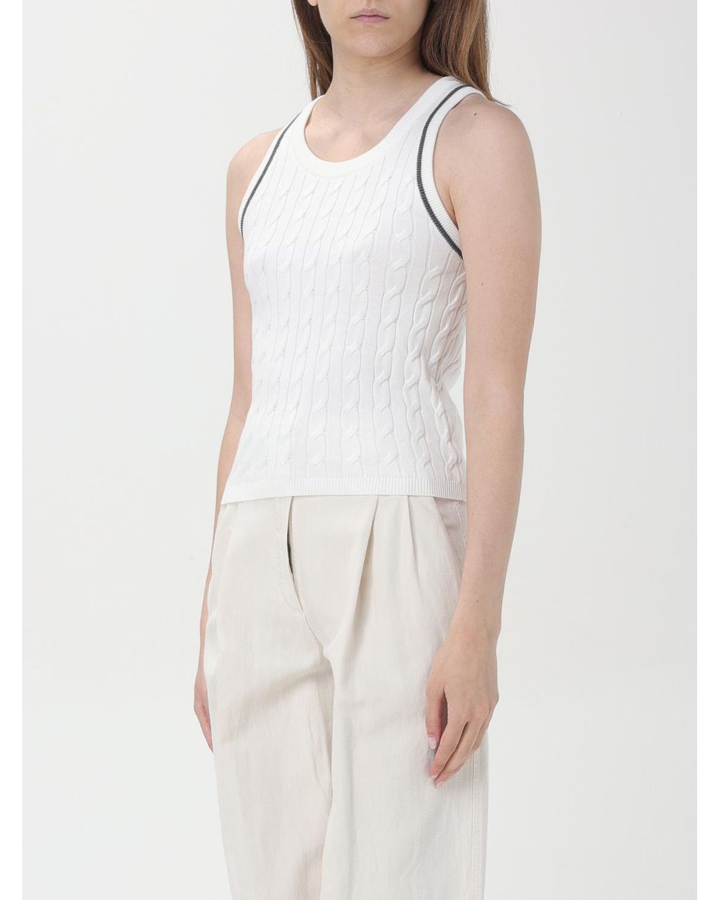 Brunello Cucinelli White Top