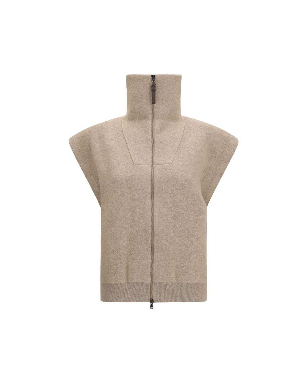 Brunello Cucinelli Natural Beige Cashmere Cardigan
