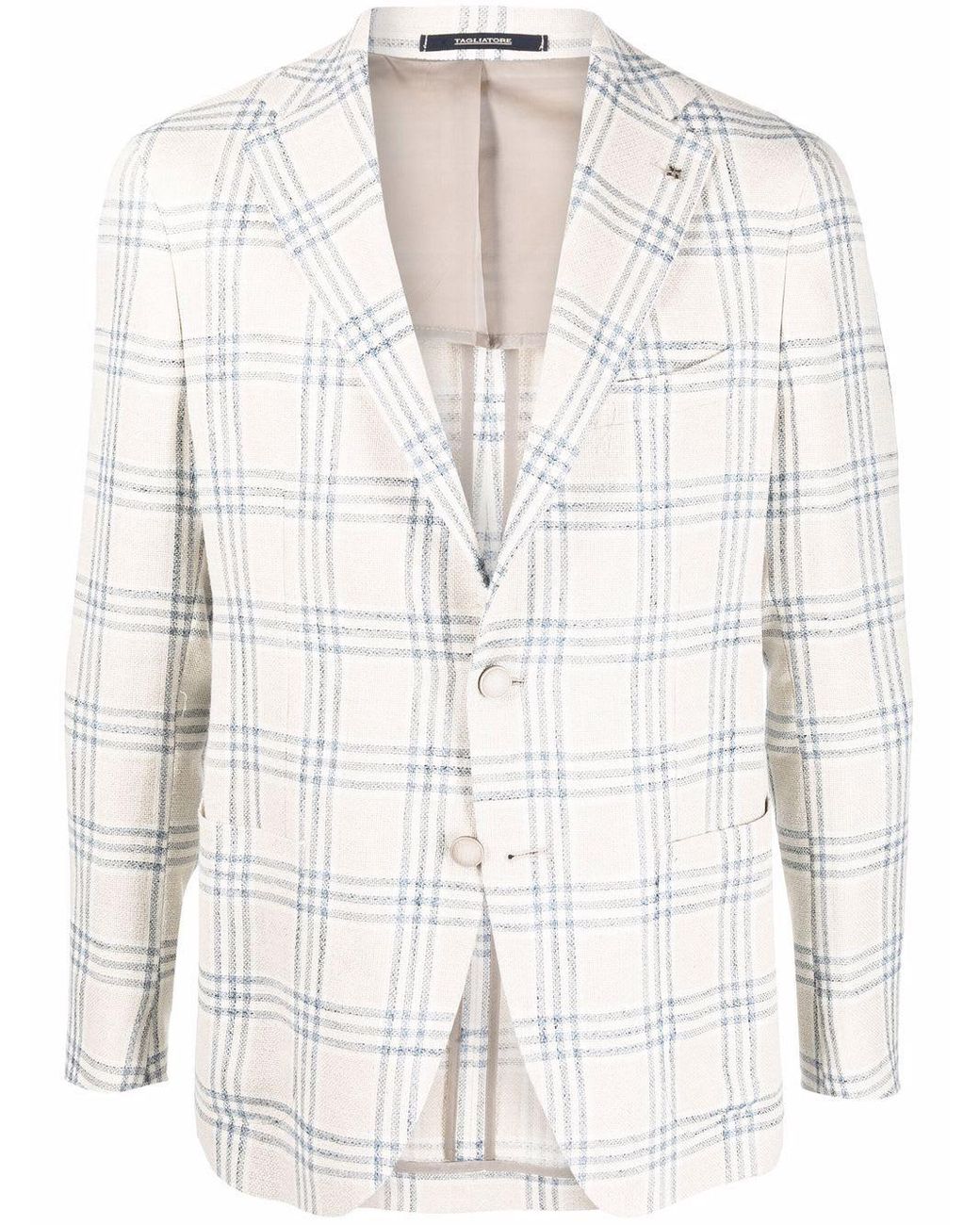 Tagliatore Vesuvio Jacket in White for Men | Lyst