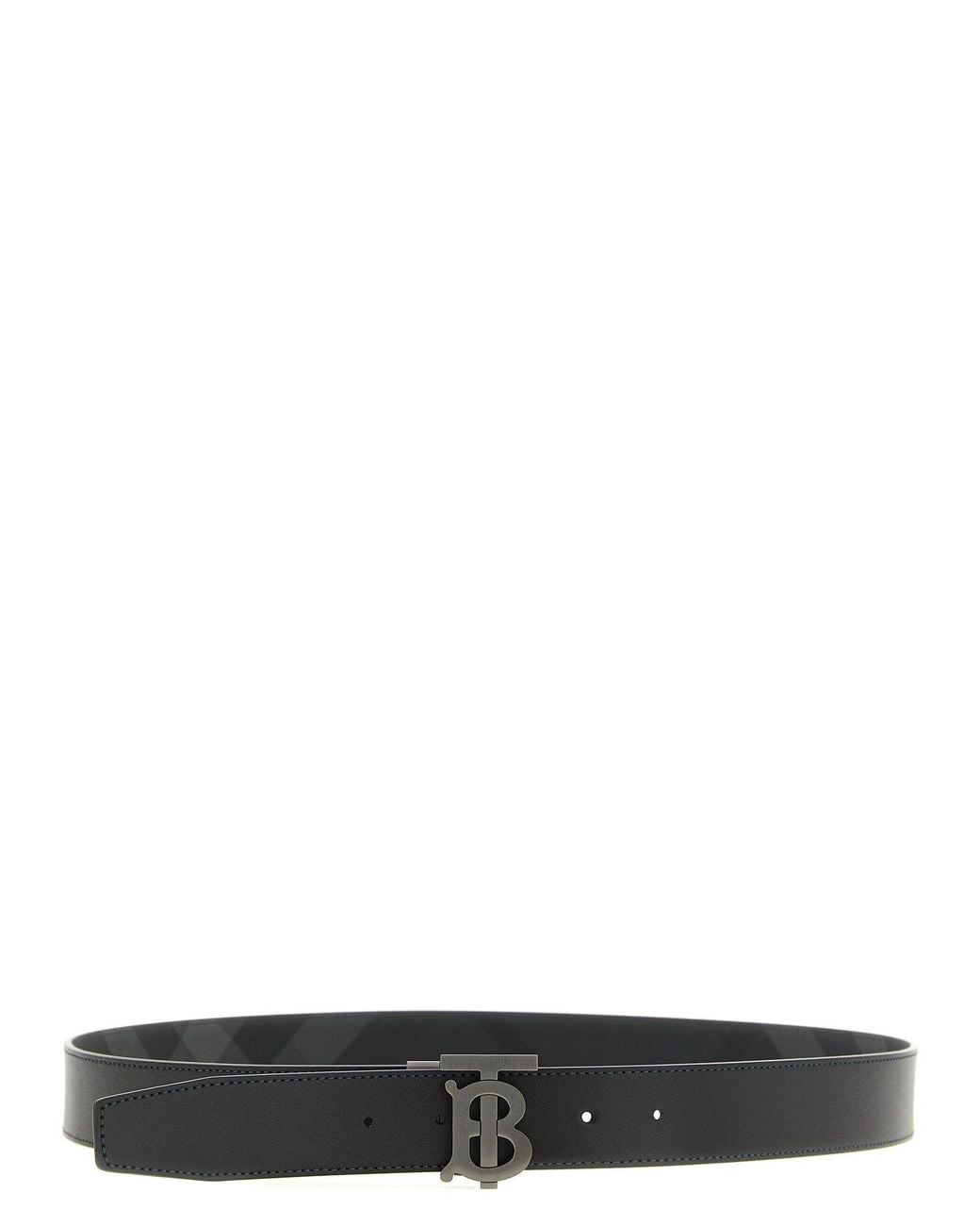 Burberry Black Reversible Tb Monogram Belt for men
