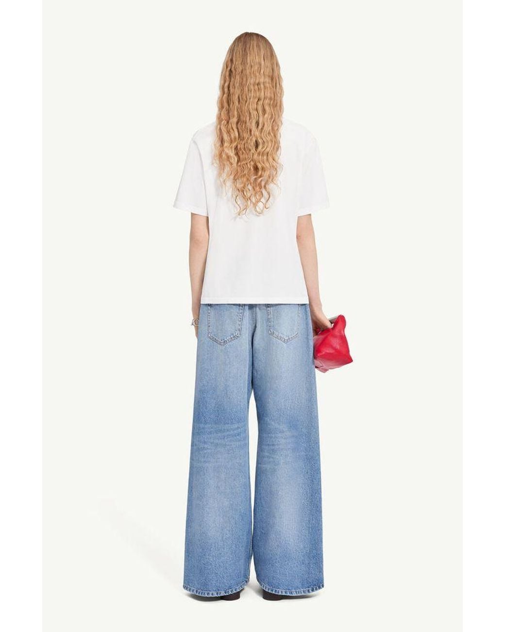 MM6 by Maison Margiela White Mm6 Maison Margiela Signature-Print T-Shirt