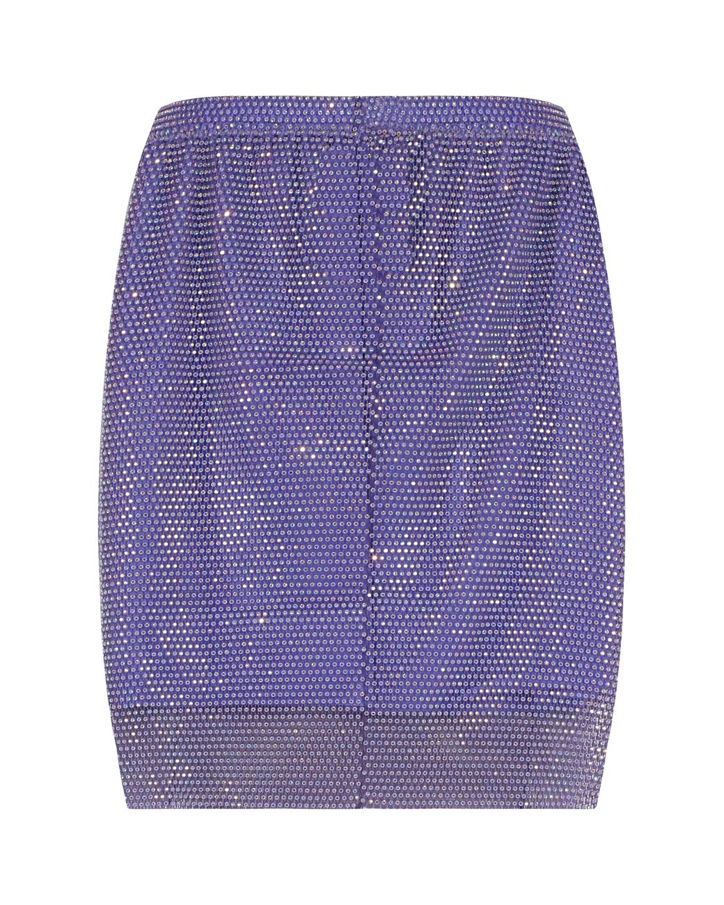 Santa Brands Purple Netted Rhinestone Mini Skirt Polyester