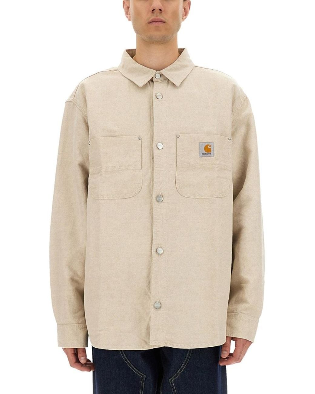 Carhartt Natural Cotton And Linen Shirt for men