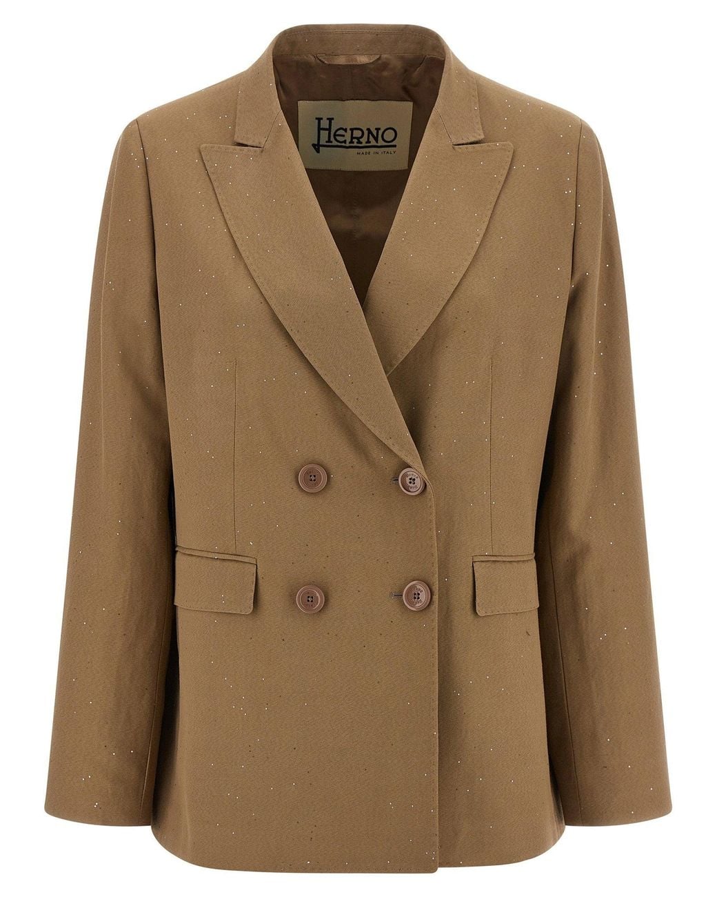 Herno Natural Micro Sequin Blazer