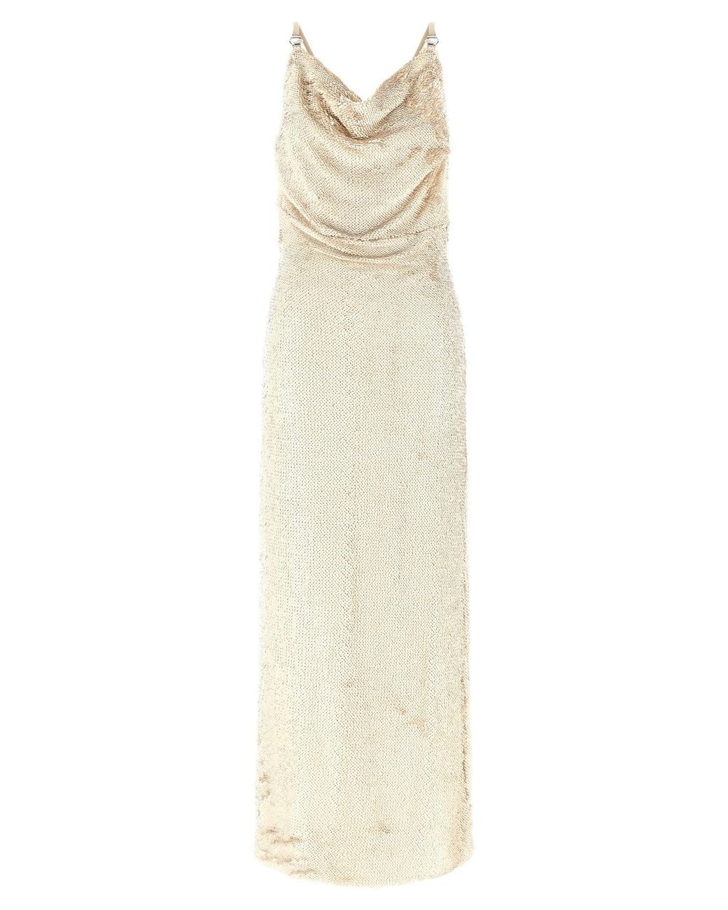 Coperni White Sequin Dress