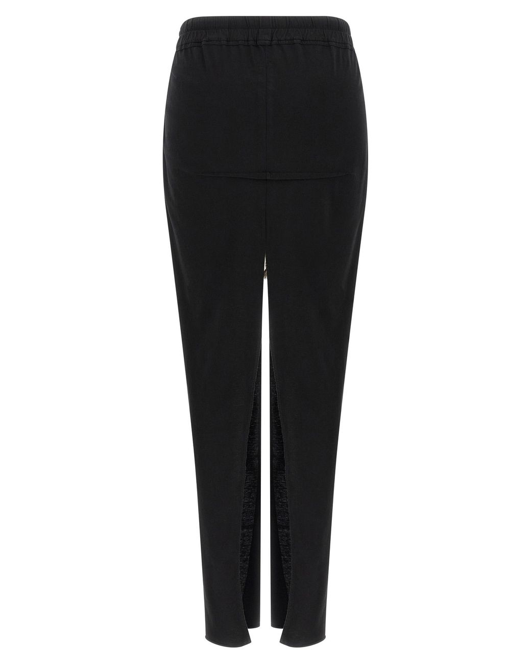 Rick Owens Black Cotton Mini Skirt