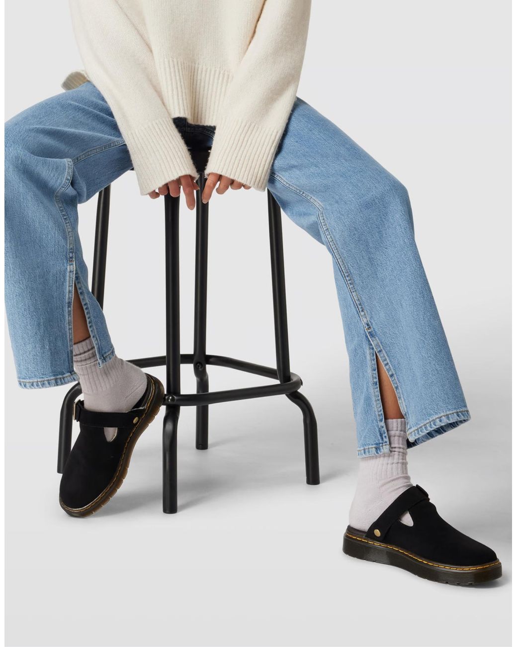 Dr. Martens Black Carlson Mules for men
