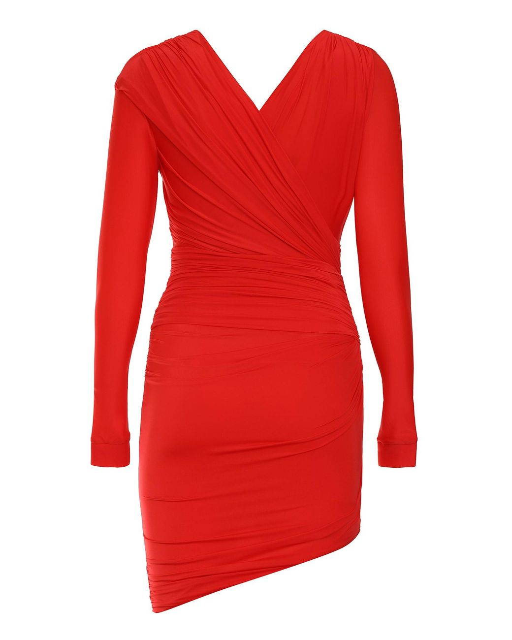 Balenciaga Red Jersey Mini Dress