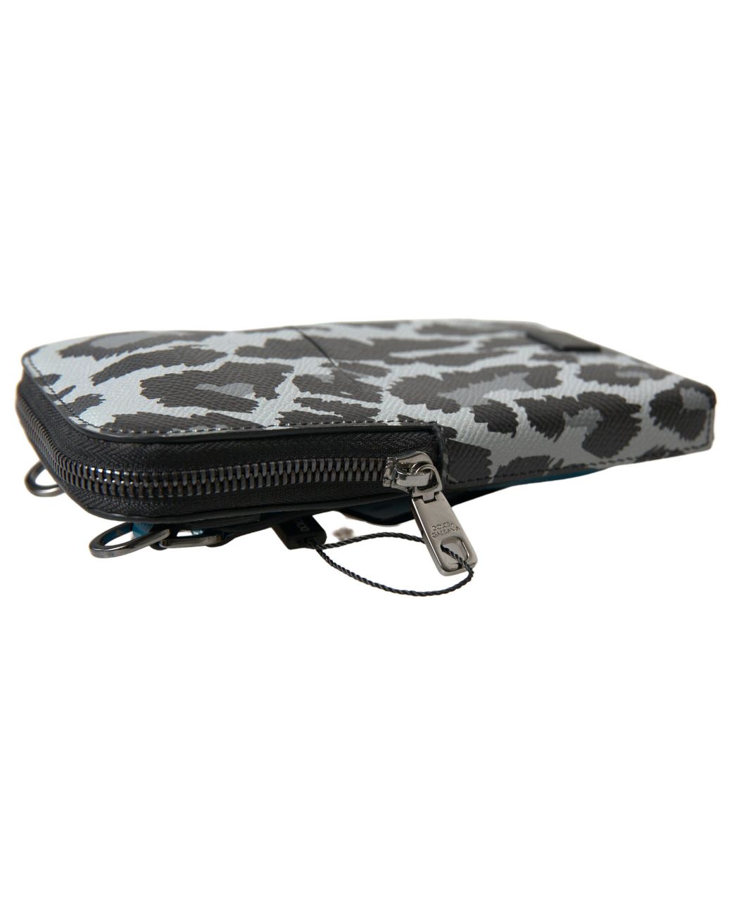 Dolce & Gabbana Multicolor Leopard Leather Purse Crossbody Sling Phone Bag Patterned for men