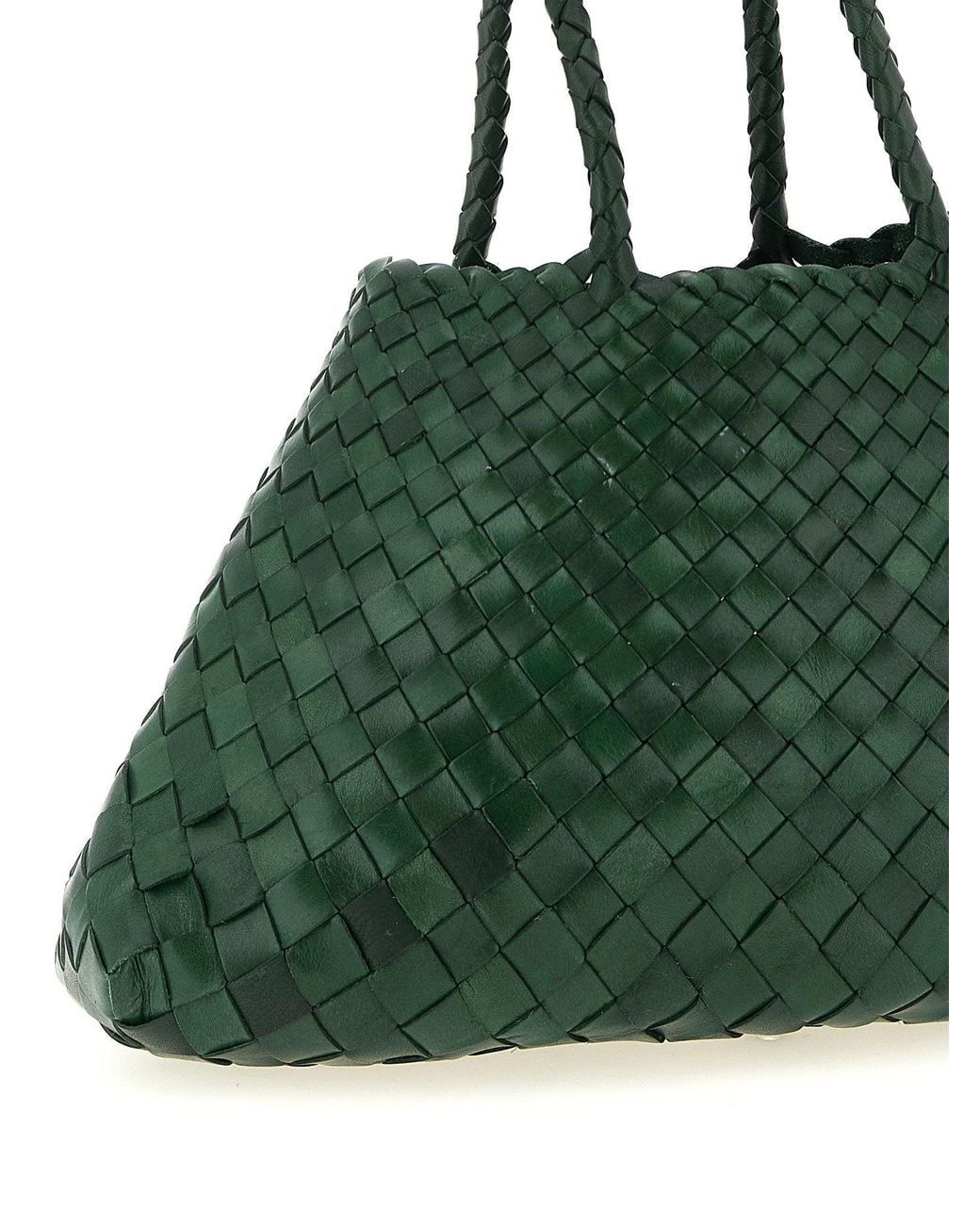 Dragon Diffusion Green Santa Croce Shoulder Bag