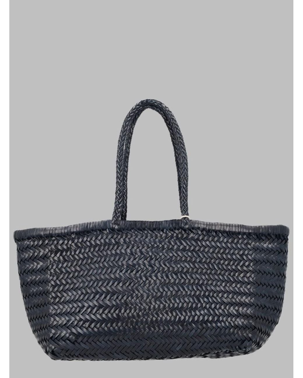 Dragon Diffusion Blue Shoulder Bag Triple Jump Big Leather